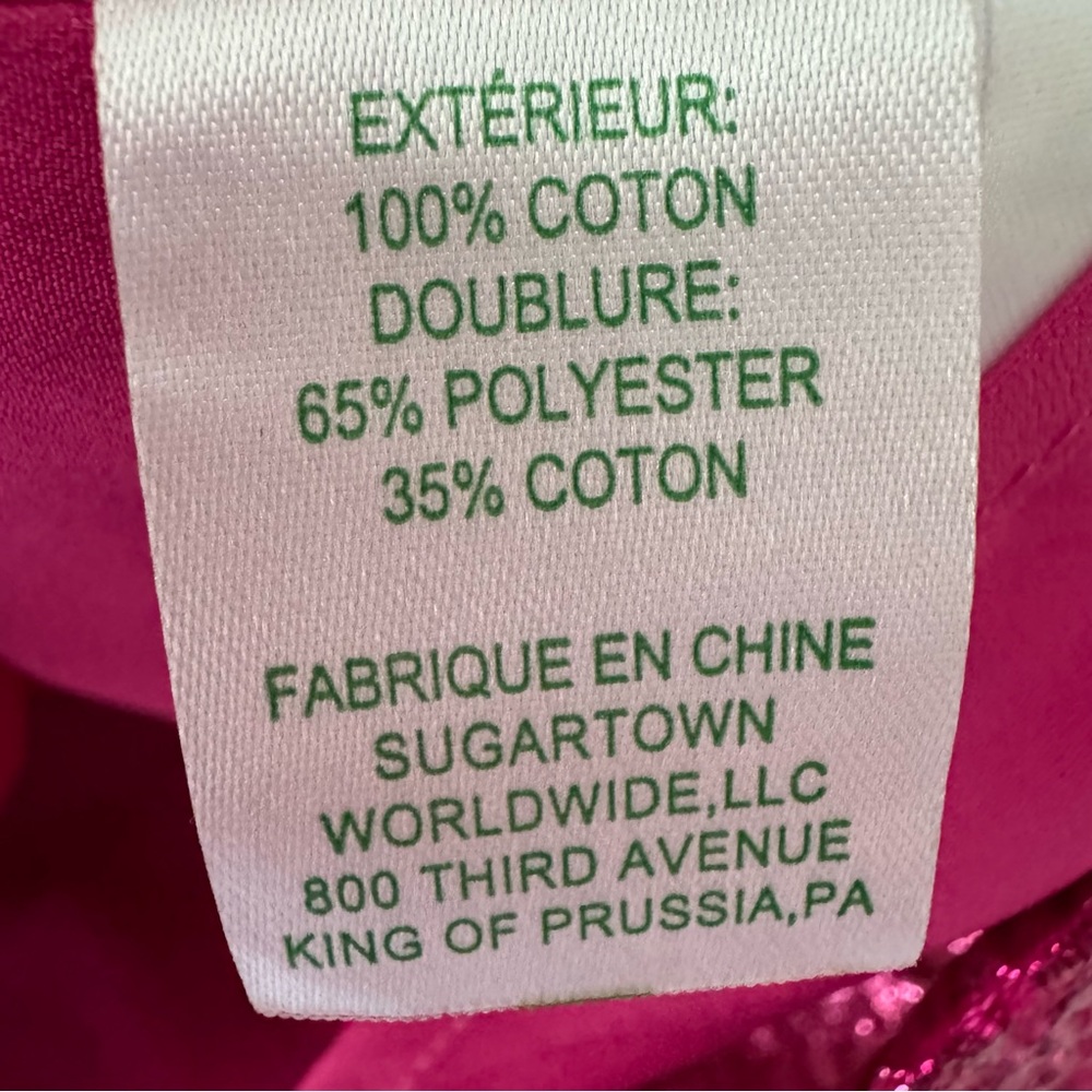 NWT Lilly Pulitzer Charmain Mini Skirt Pink Petal Party Metallic Size 8 - Picture 15 of 15